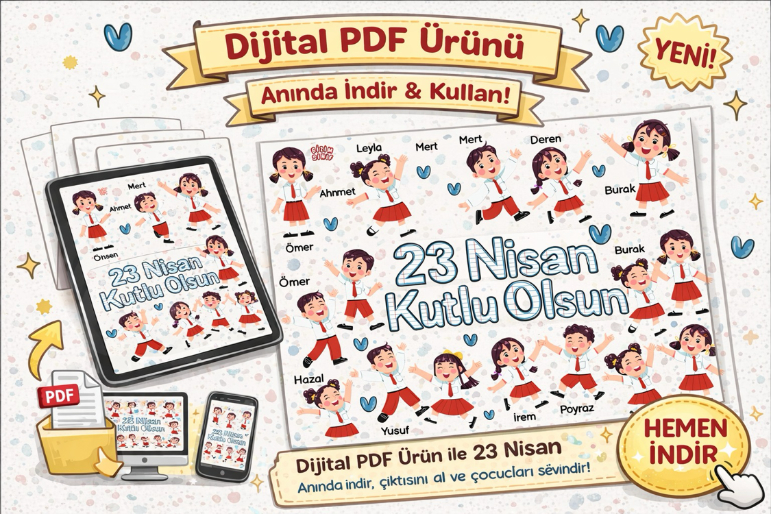 23 NİSAN DEFTER - DİJİTAL ÜRÜN