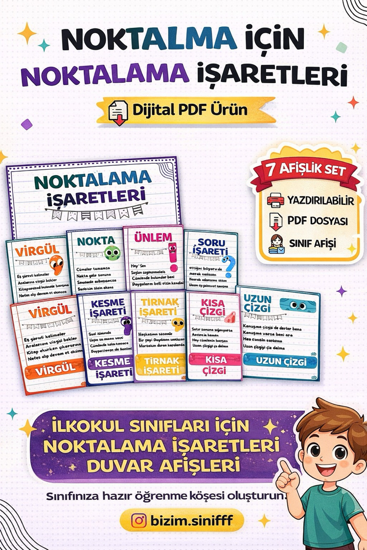NOKTALAMA İŞARETLERİ - DİJİTAL ÜRÜN
