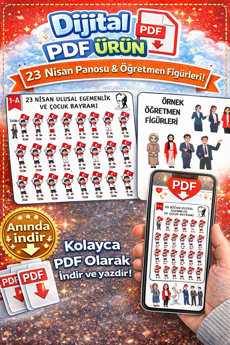 23 NİSAN BAYRAK- DİJİTAL ÜRÜN