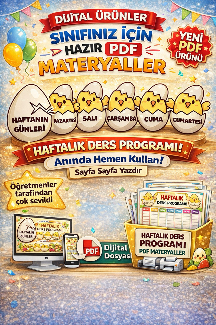 HAFTANIN GÜNLERİ CİVCİV- DİJİTAL ÜRÜN
