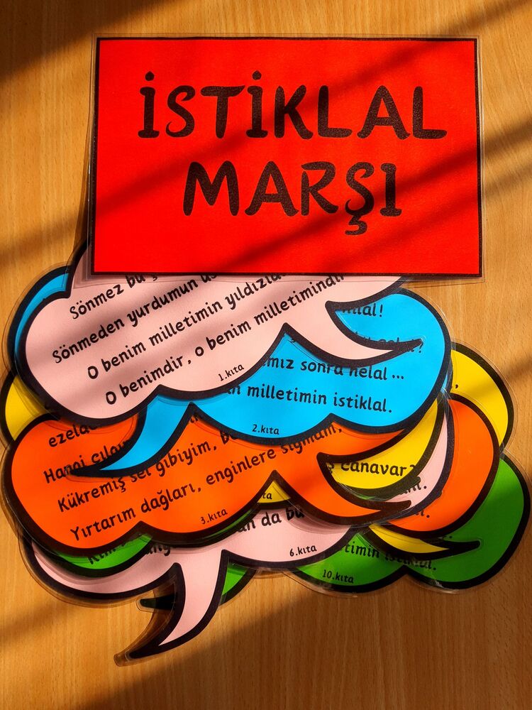 İSTİKLAL MARŞI A4 BOY