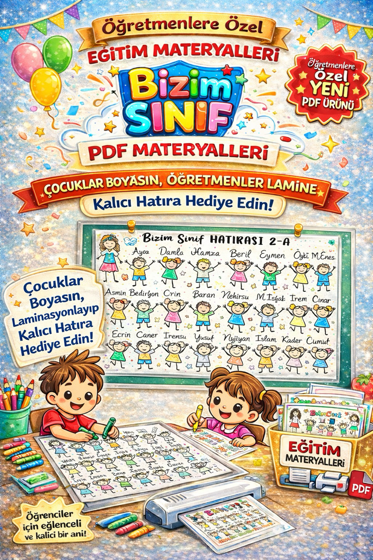 HATIRA BOYAMA SAYFASI- DİJİTAL ÜRÜN