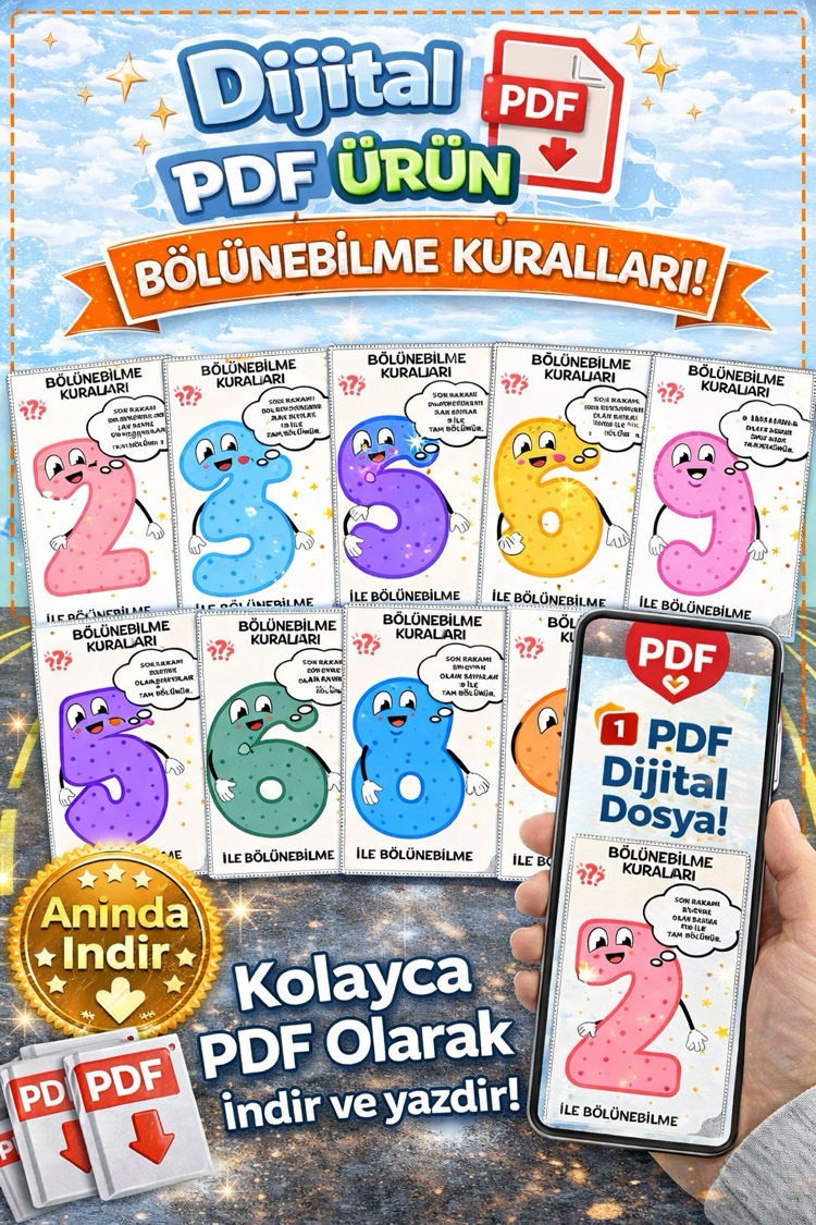 BÖLÜNEBİLME KURALLARI - DİJİTAL ÜRÜN
