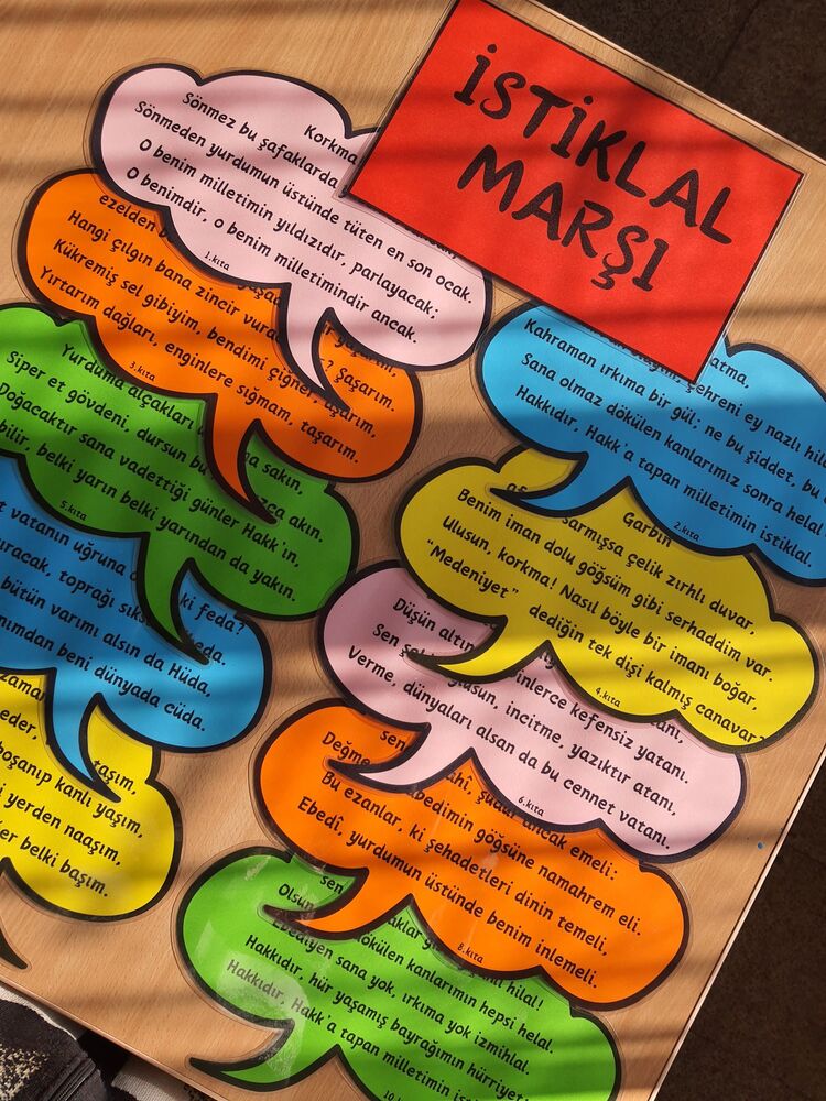 İSTİKLAL MARŞI A4 BOY