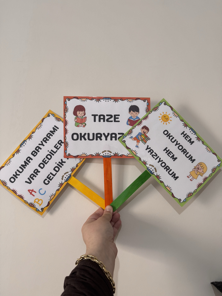 OKUMA BAYRAMI EL PANKARTLARI