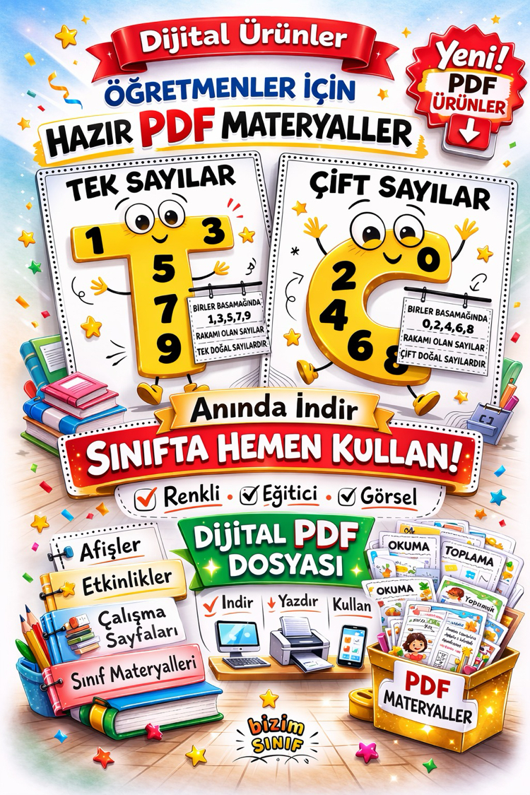 TEK ÇİFT SAYILAR - DİJİTAL ÜRÜN