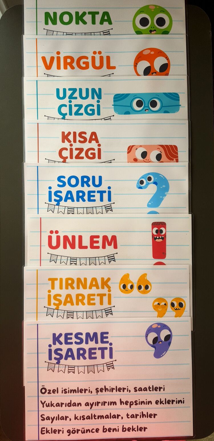 NOKTALAMA İŞARETLERİ A4 BOY