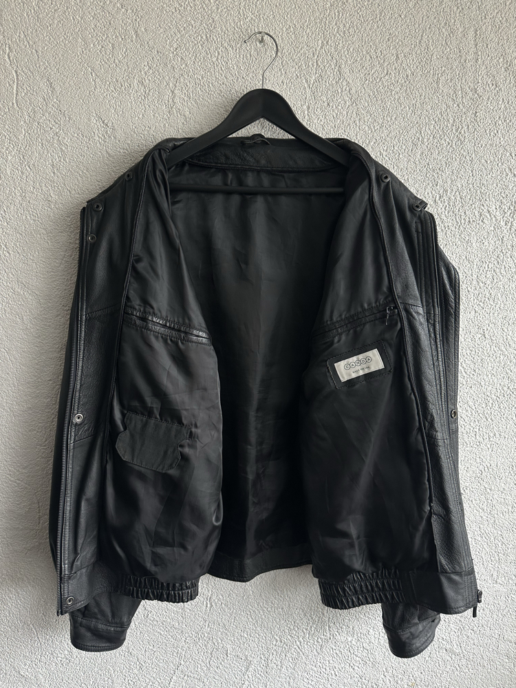 Vintage Bomber Deri Ceket