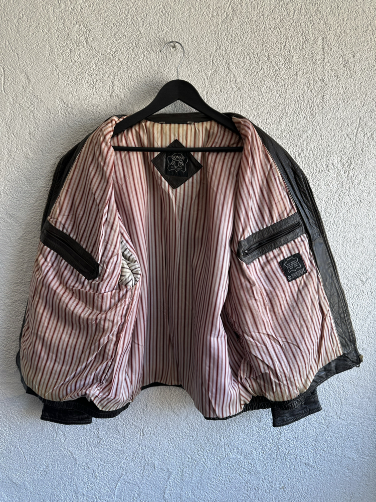 Vintage Bomber Deri Ceket