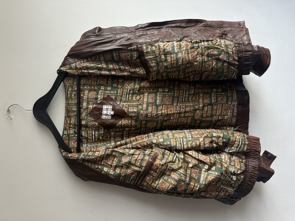 Vintage Bomber Deri Ceket