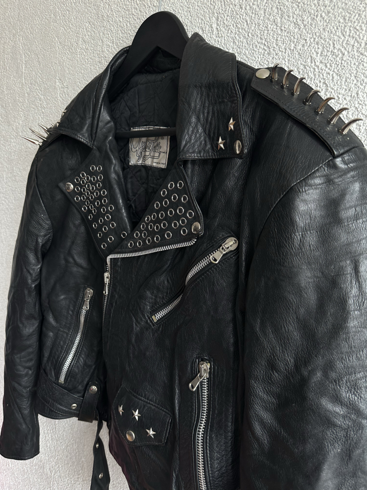 Vintage Biker Deri Ceket