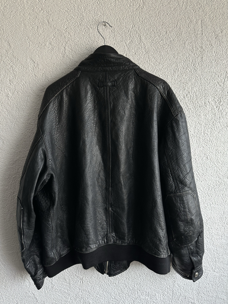 Vintage Bomber Deri Ceket