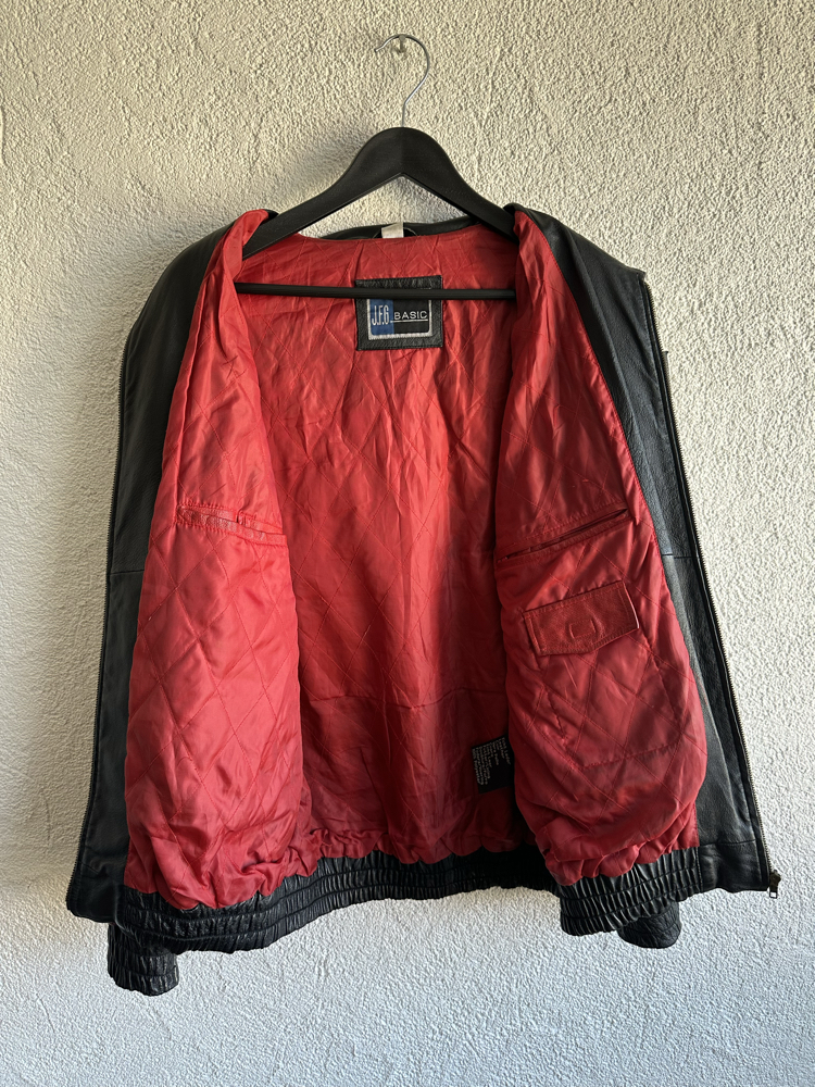 Vintage USA Bomber Deri Ceket