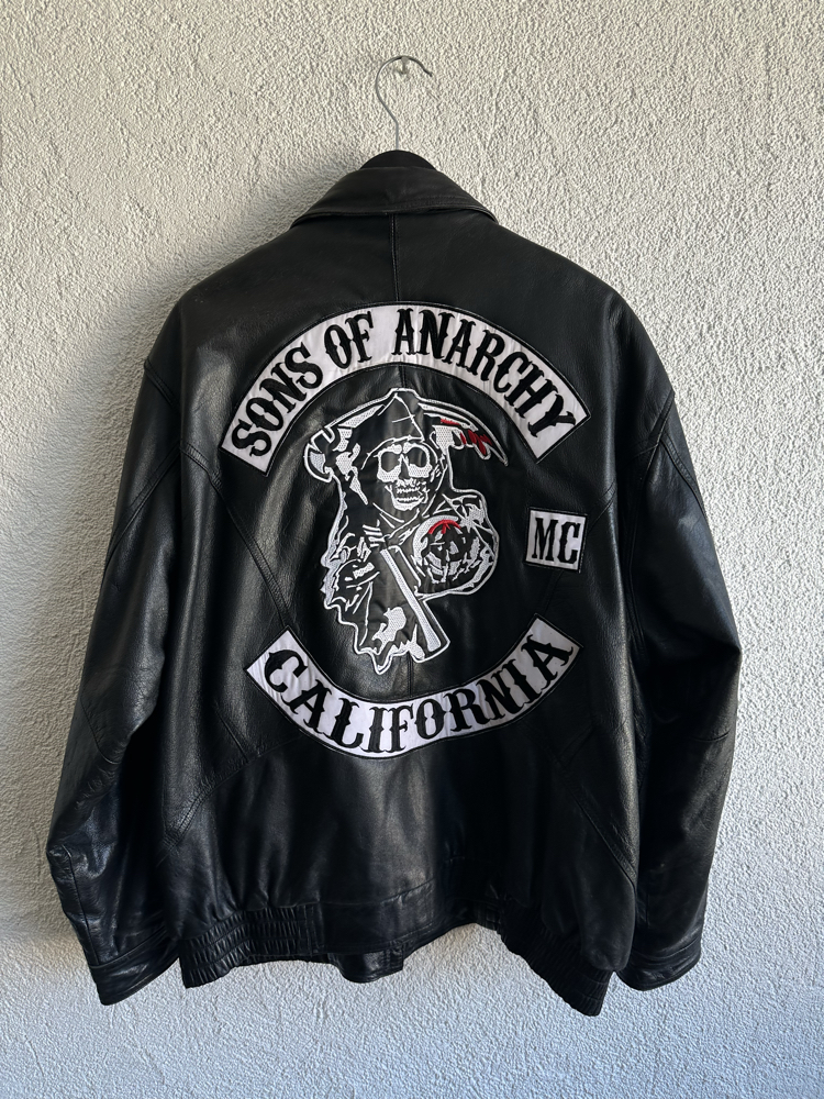Vintage SOA Bomber Deri Ceket