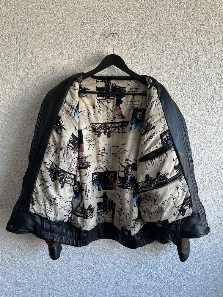 Vintage Bomber Deri Ceket