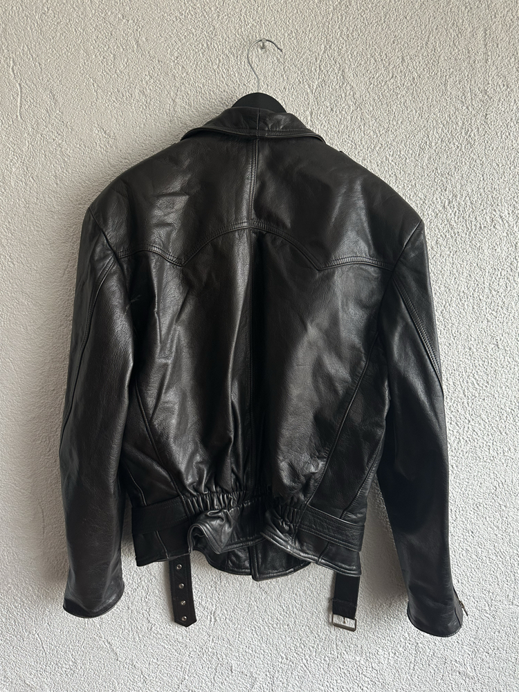 Vintage Biker Deri Ceket