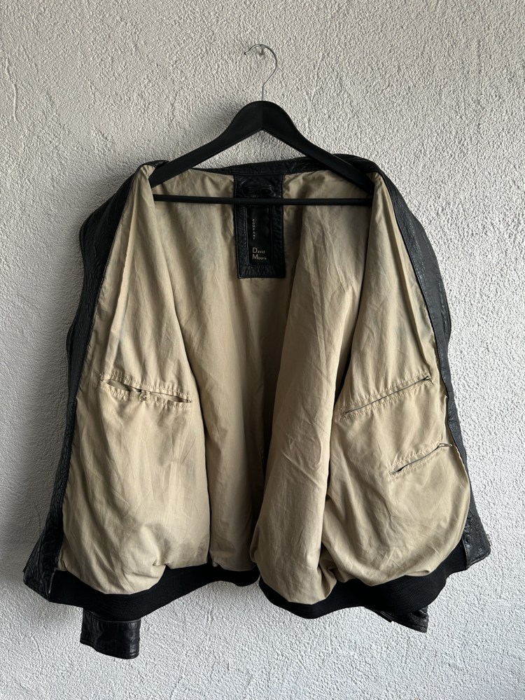 Vintage Bomber Deri Ceket