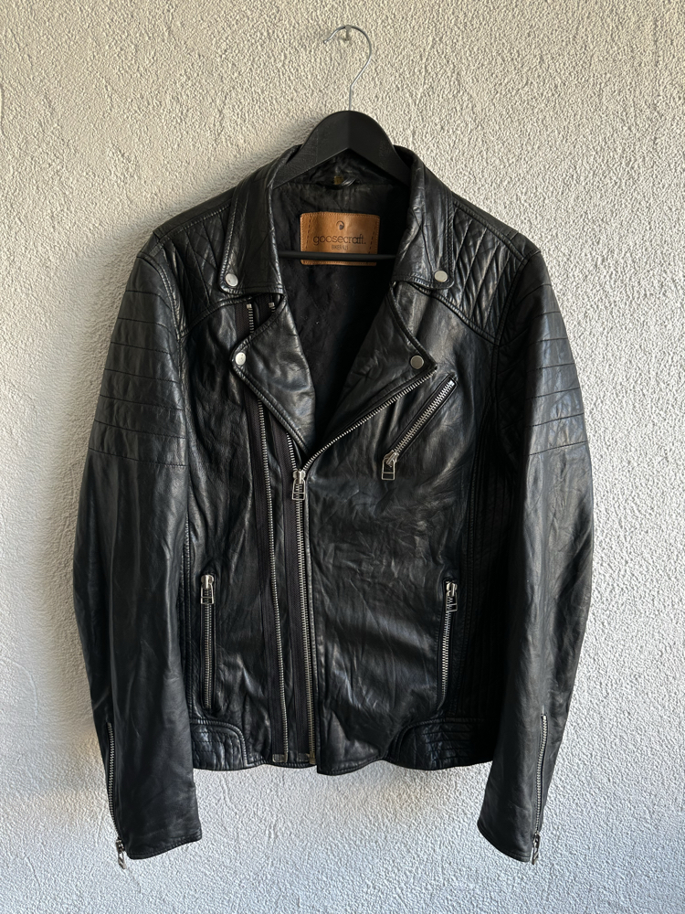 Vintage Goosecraft Biker Deri Ceket