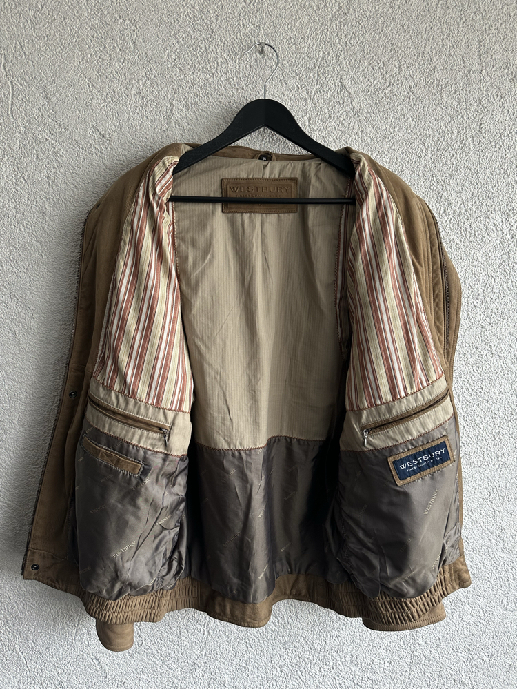 Vintage Bomber Deri Ceket