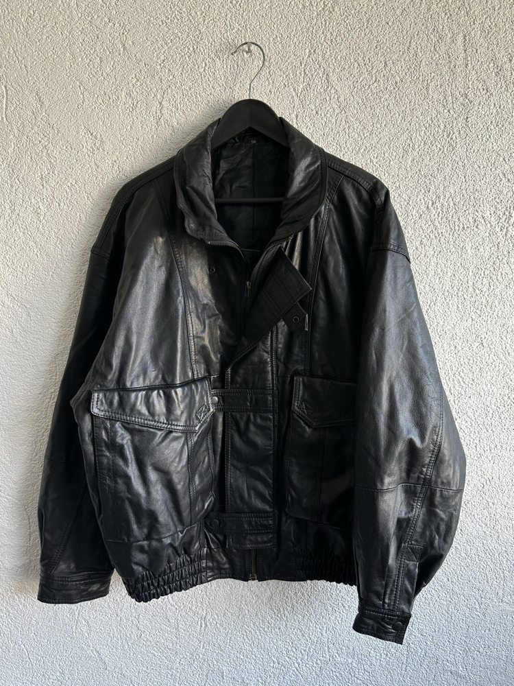 Vintage Bomber Deri Ceket