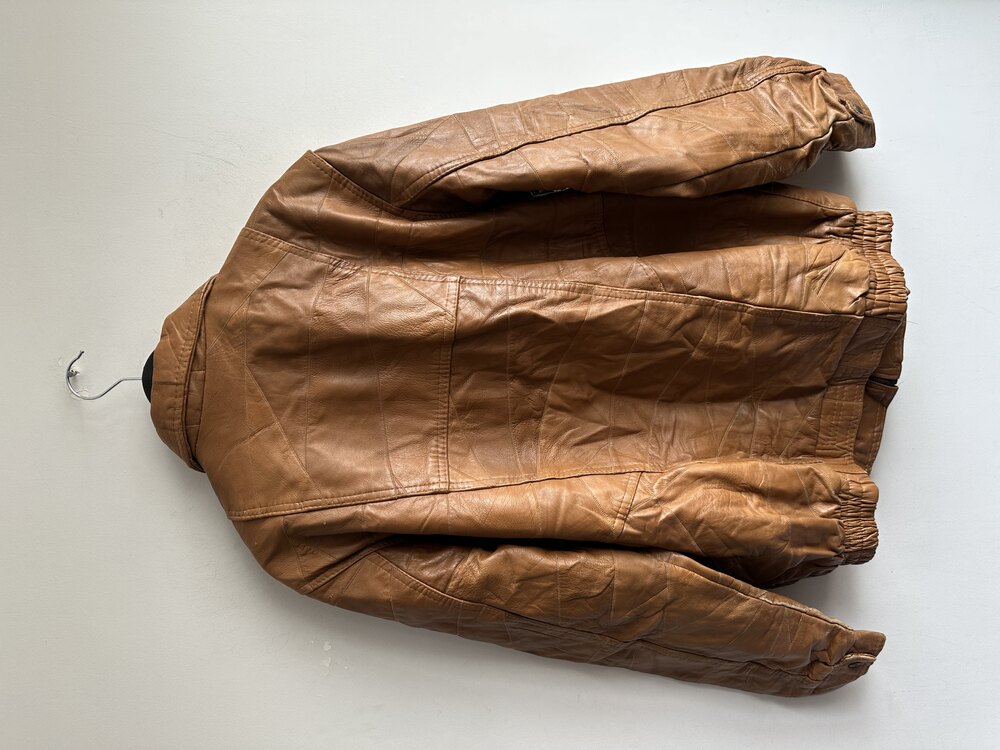 Vintage Bomber Deri Ceket