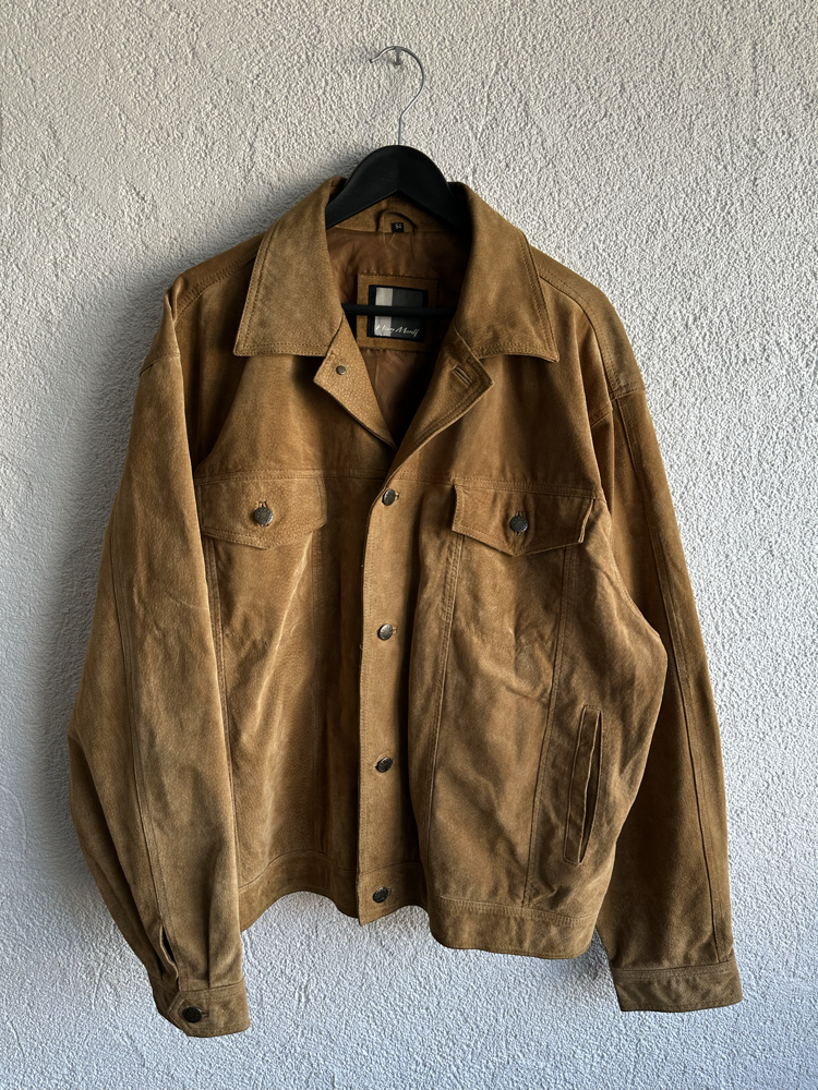 Vintage Trucker Deri Ceket