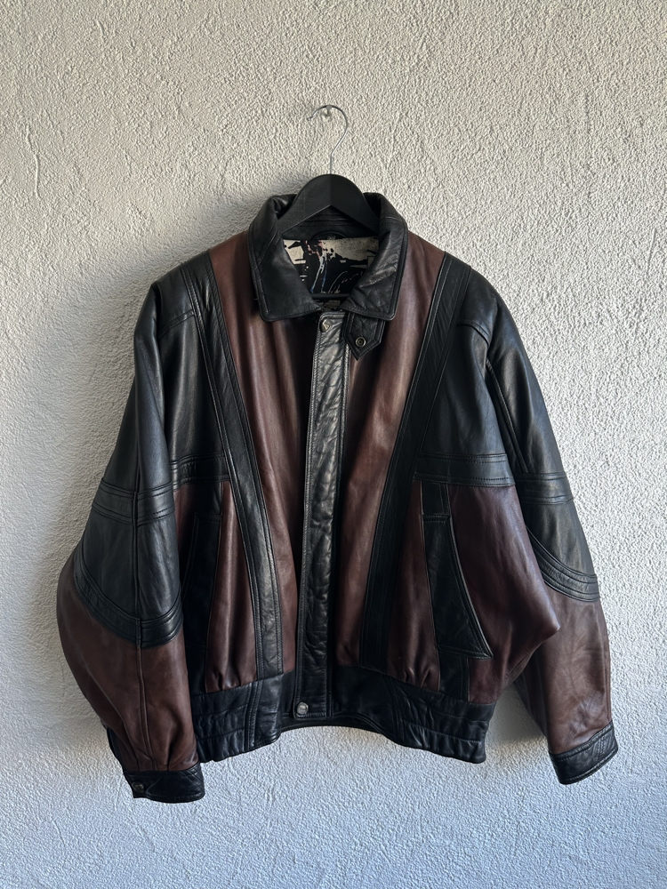 Vintage Bomber Deri Ceket
