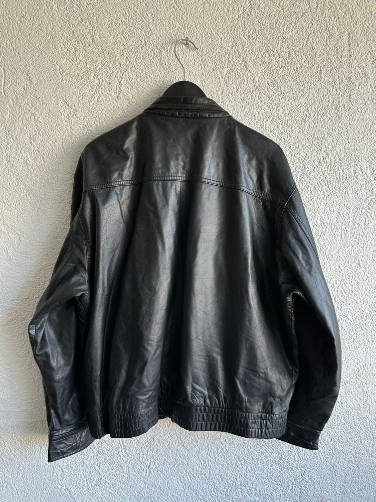 Vintage Bomber Deri Ceket