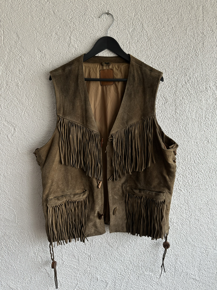 Vintage Deri Yelek
