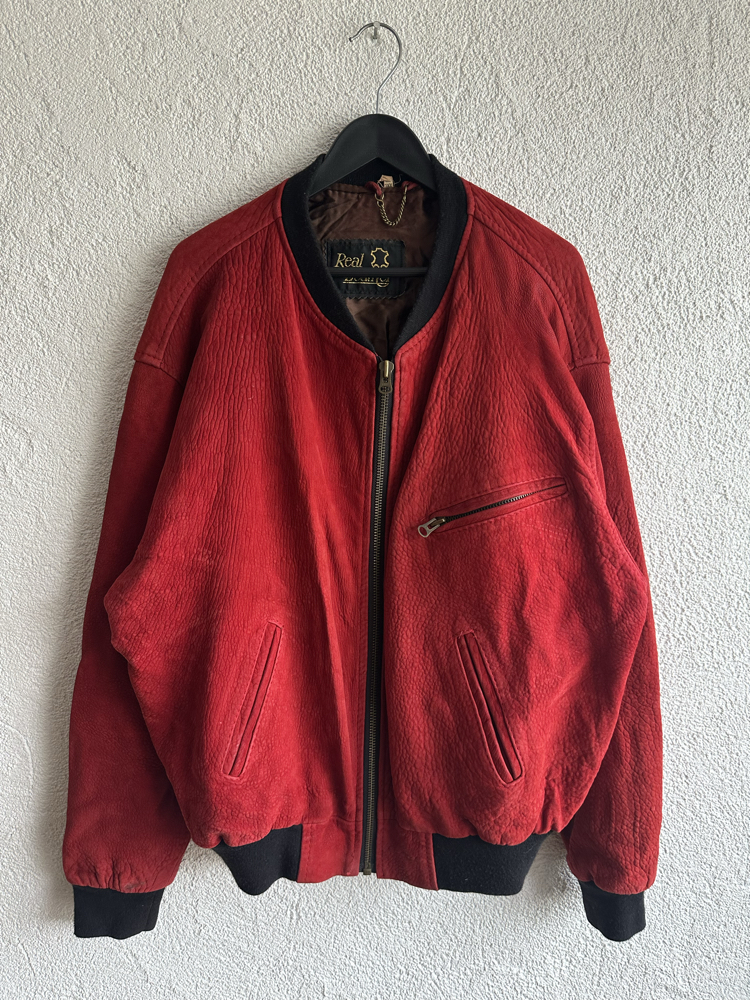 Vintage Bomber Deri Ceket