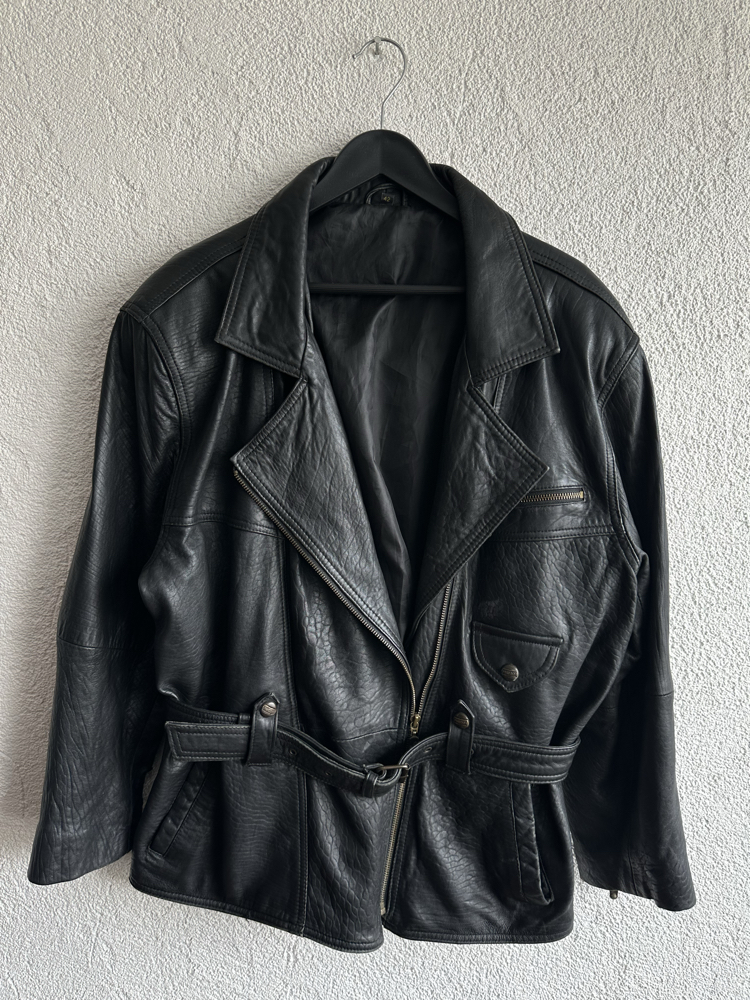 Vintage Biker Deri Ceket