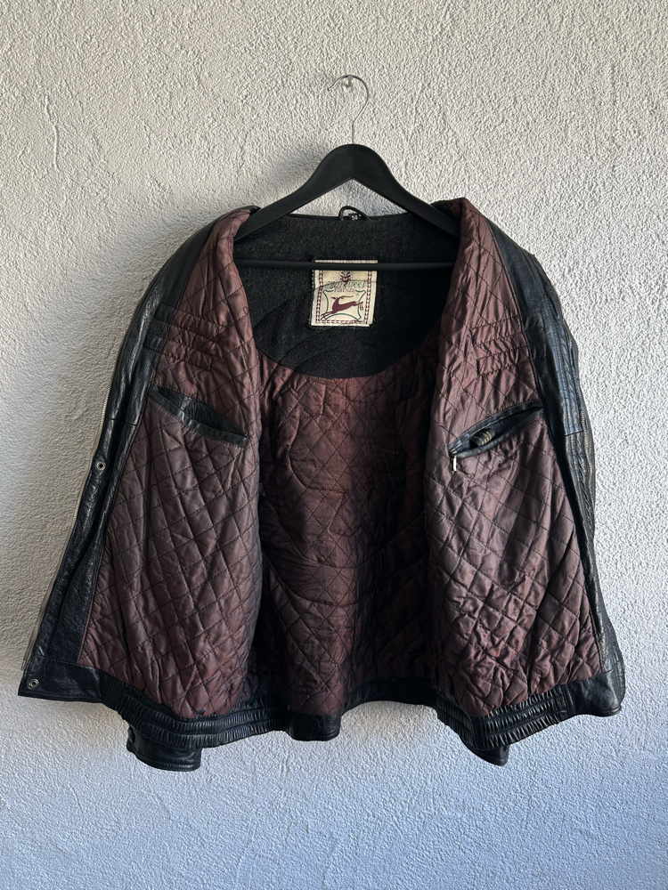 Vintage SOA Bomber Deri Ceket
