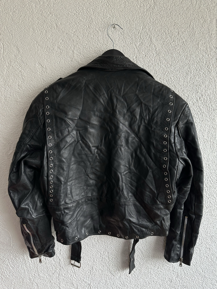 Vintage Biker Deri Ceket