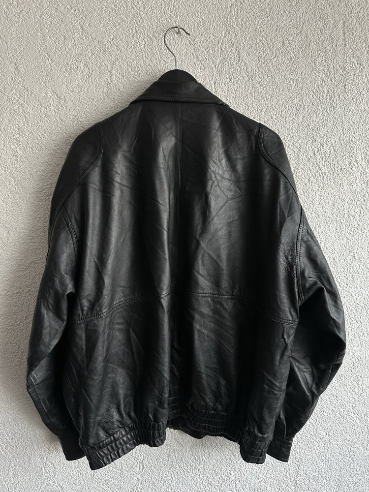 Vintage Bomber Deri Ceket