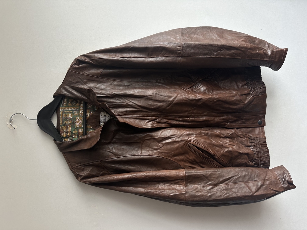 Vintage Bomber Deri Ceket