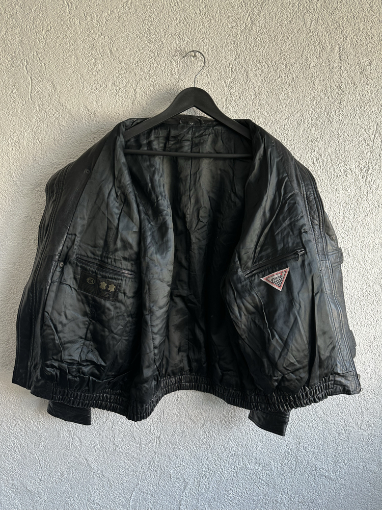 Vintage Bomber Deri Ceket