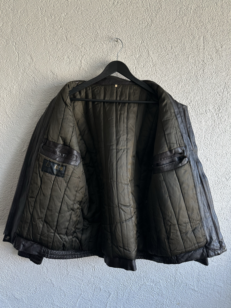 Vintage Bomber Deri Ceket