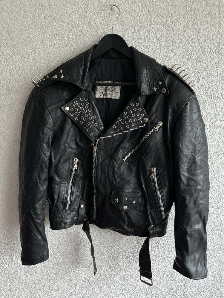 Vintage Biker Deri Ceket