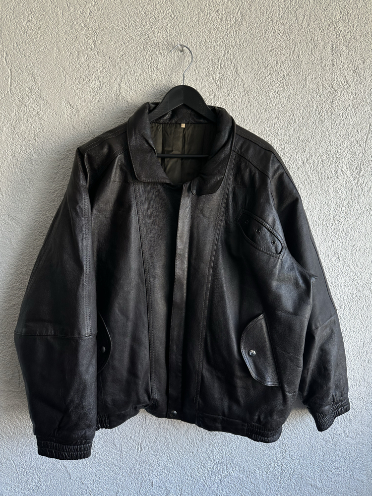 Vintage Bomber Deri Ceket