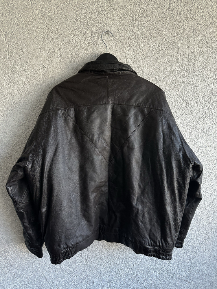 Vintage Bomber Deri Ceket