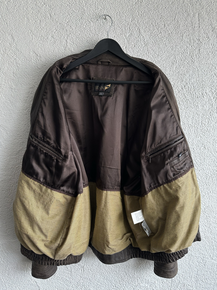 Vintage Bomber Deri Ceket