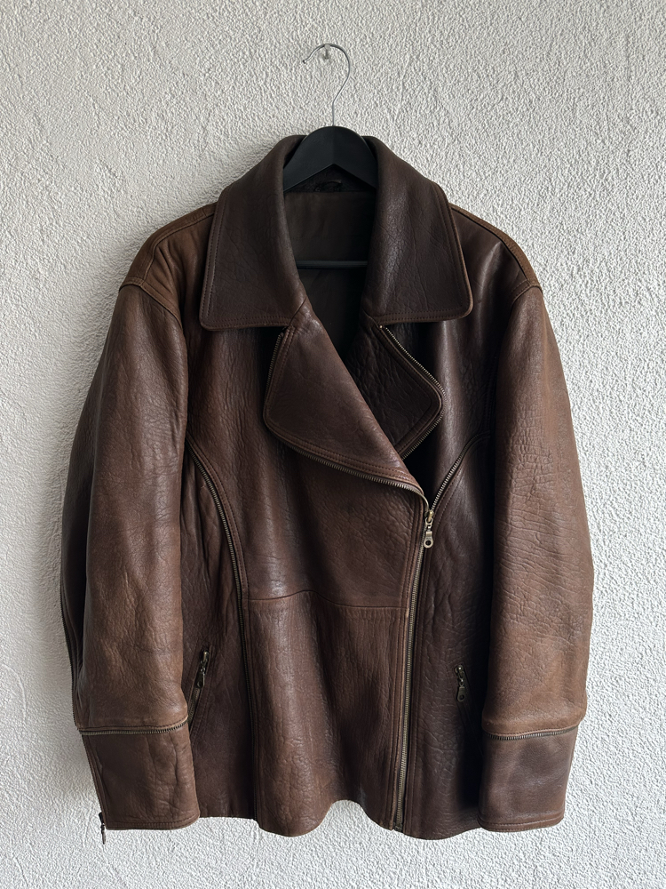 Vintage Biker Deri Ceket