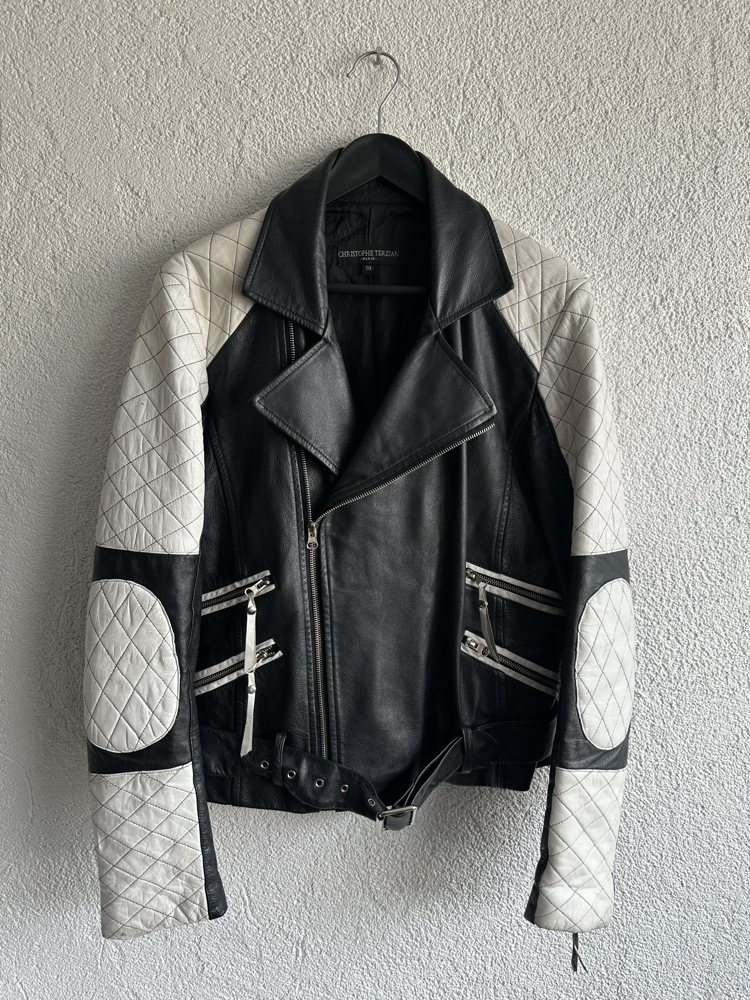 Vintage Biker Deri Ceket