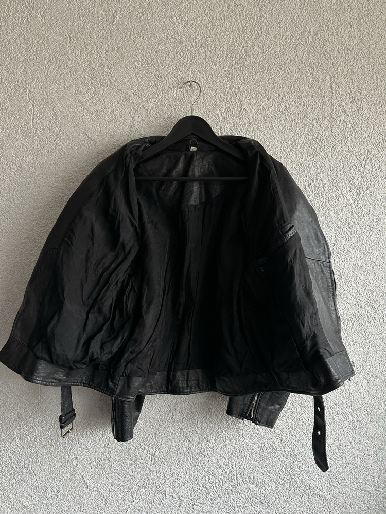 Vintage Biker Deri Ceket