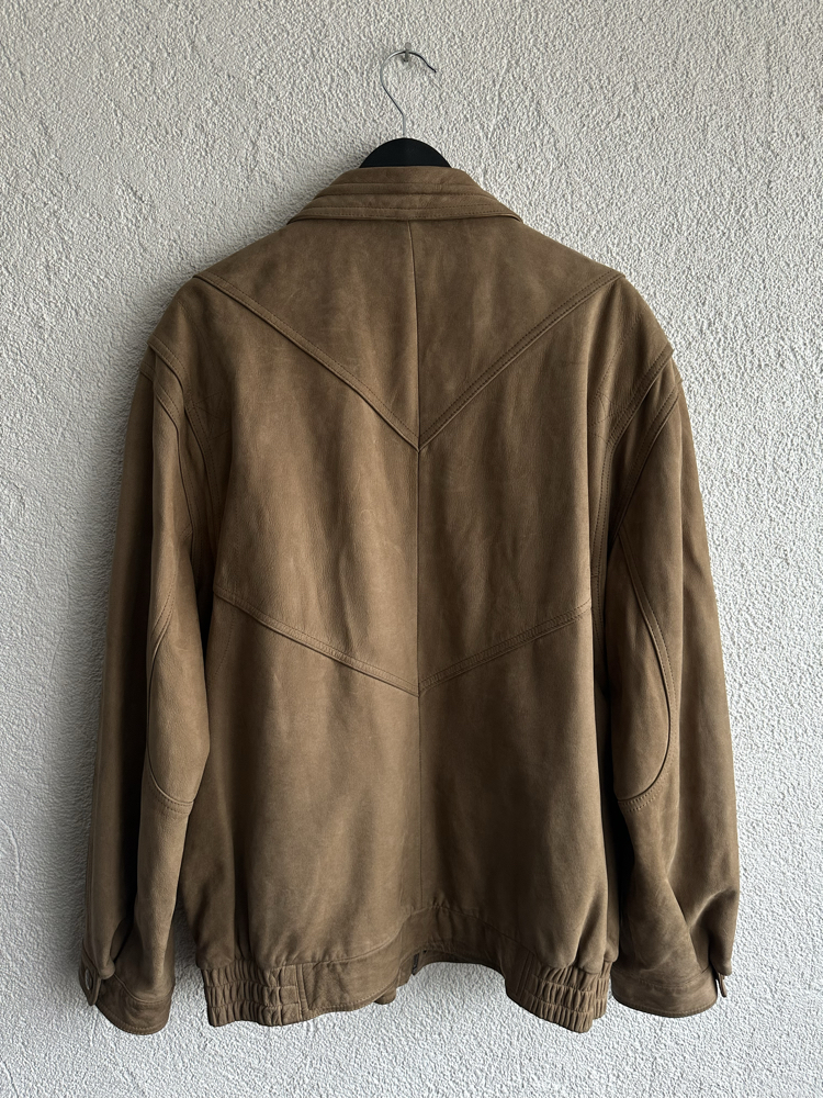 Vintage Bomber Deri Ceket