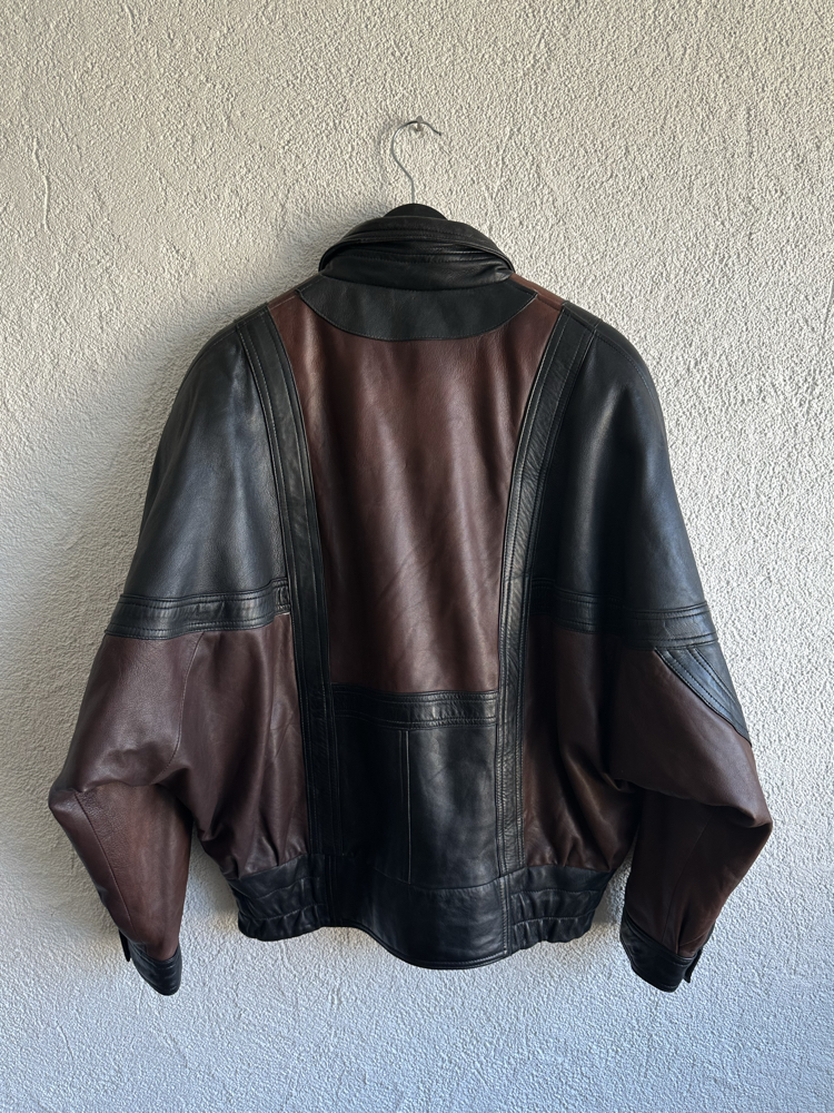 Vintage Bomber Deri Ceket