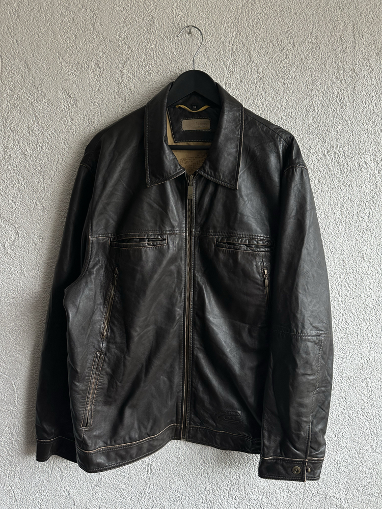 Vintage Camel Deri Ceket