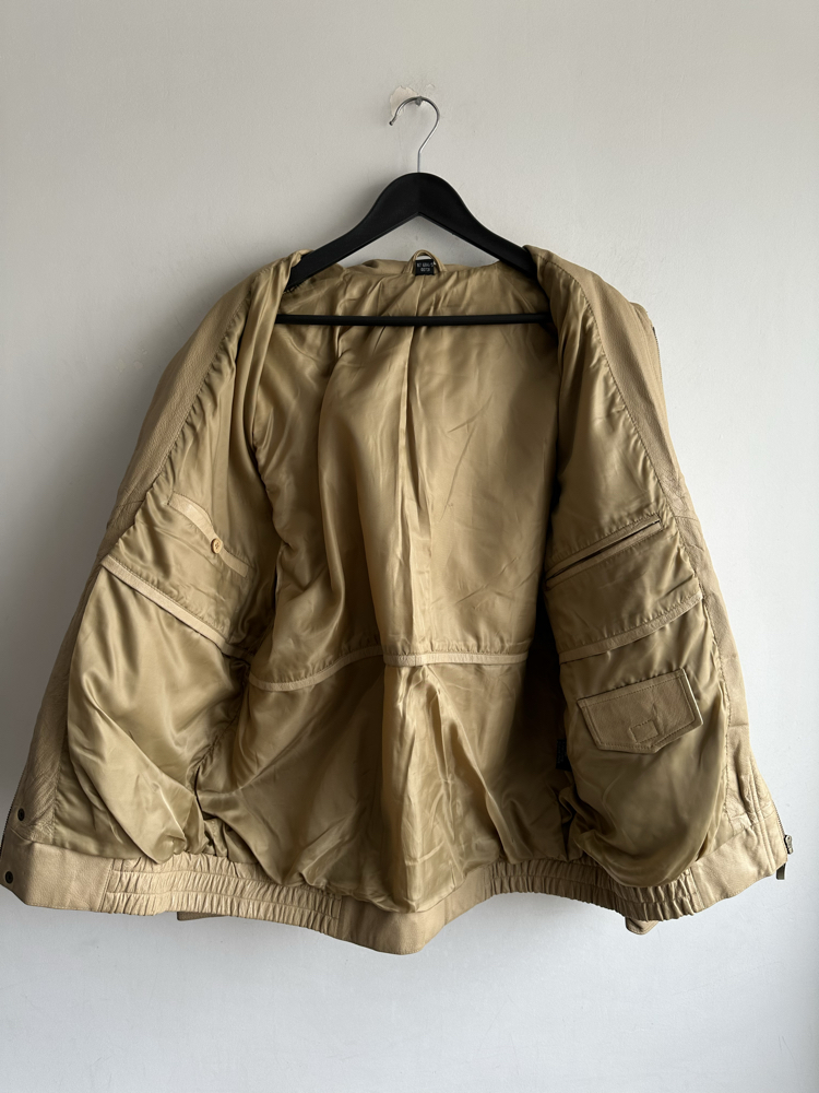 Vintage Bomber Deri Ceket