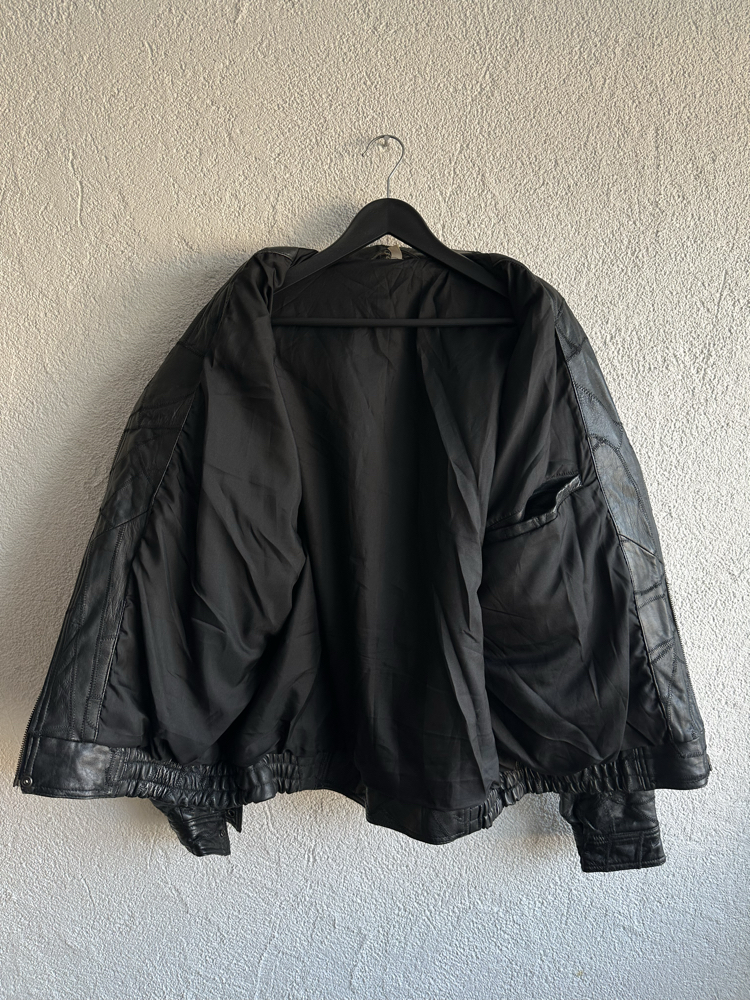 Vintage Bomber Deri Ceket