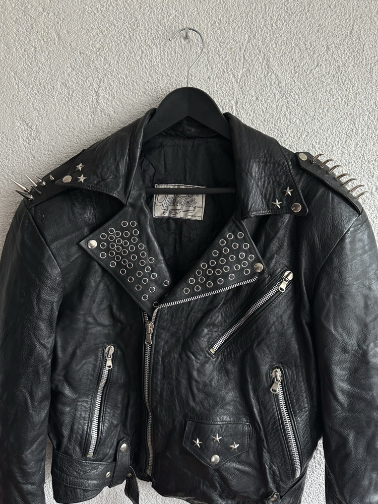 Vintage Biker Deri Ceket